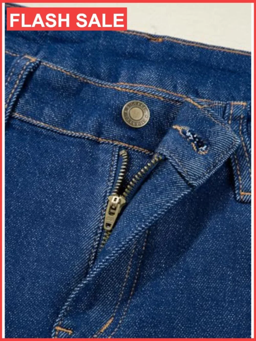 High Rise Baggy Wide Leg Jeans Straight Leg Denim Pants - Picture 6 of 7